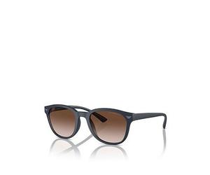 Emporio Armani 0Ea4225U Round Sunglasses- Black, Black, Men Black