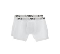 Emporio Armani 2-Pack Eagle Logo Boxer Briefs, White - X-Large