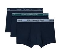Emporio Armani 3-Pack Boxer Trunks, Armani Blue - Large