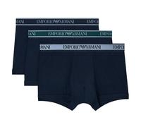 Emporio Armani 3-Pack Boxer Trunks, Armani Blue - Small