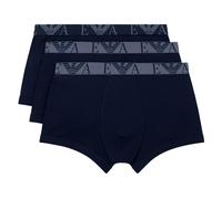 Emporio Armani 3-Pack Boxer Trunks, Armani Blue - Small