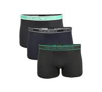 Emporio Armani 3-Pack Core Logoband Boxer Trunks, Armani Blue - Small