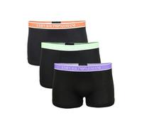 Emporio Armani 3-Pack Core Logoband Boxer Trunks, Black - Small