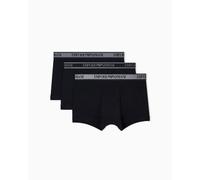 Emporio Armani 3 Pack Cotton Stretch Boxer Briefs - Core Logo Waistband