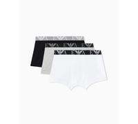 Emporio Armani 3-Pack Mens Boxers with Bold Monogram Logo Waistband -