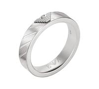 Emporio Armani Ring for Men Essential, Length: 26mm, Width: 26mm Silver Stainless Steel Ring, EGS2924040