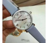 EMPORIO ARMANI AR11039 WOMENS WATCH GREY STRAP WHITE DIAL WHITE CASE
