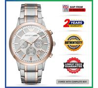 Emporio Armani Renato Men's Watch AR11076ÂChronograph DialÂDual Tone SS Strap