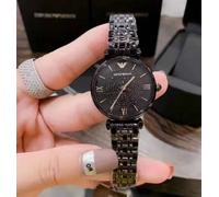 EMPORIO ARMANI AR11245 BLACK CRYSTAL DIAL STAINLESS STEEL LADIES WATCH