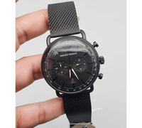 EMPORIO ARMANI AR11264 MEN'S WATCH BLACK BAND BLACK DIAL BLACK CASE