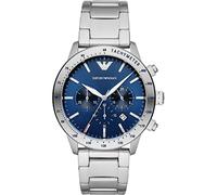 Emporio Armani Mario Mens Silver Watch AR11306 Stainless Steel (archived) - One Size