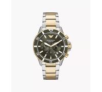 Emporio Armani Men's Watch Diver Chronograph 43mm Green AR11361