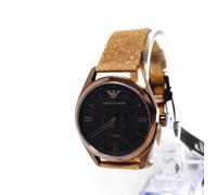 Emporio Armani AR11396 Solar-Powered Brown Strap Watch