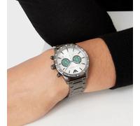 EMPORIO ARMANI AR11471 MEN'S WATCH GREY BRACELET SILVER DIAL GREY CASE