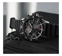 EMPORIO ARMANI AR11515 MEN'S WATCH BLACK STRAP GREY DIAL GREY CASE