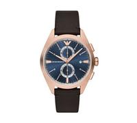 Emporio Armani Men's Analog Quartz Watch with Pro-Planet Leather Strap AR11554