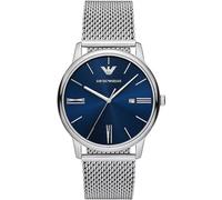 Emporio Armani Ar11571 Men's Watch - Blue Dial, Silver Mesh Strap