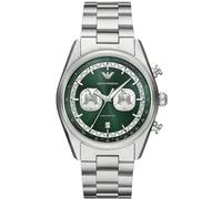 Emporio Armani Ar11637 Men's Chronograph Watch - Green Dial, Steel