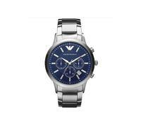 Emporio Armani AR2448 Men's Classic Blue Watch - Chronograph, 50m Water-Resistant, Navy Dial, Stainless Steel