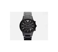 Emporio Armani AR2453 Men's Chronograph Watch - Black Stainless Steel, 43mm, 50m Water-Resistant, Quartz