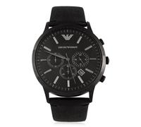 Emporio Armani AR2461 Men's Black Dial Leather Strap Chronograph Watch