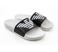 Emporio Armani Beachwear Unisex Slip On Flip Flops White and Black 40