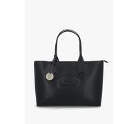 EMPORIO ARMANI Black Textured Logo Shopper Bag Size: One Size, Colour: