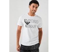 Emporio Armani Bodywear Bold Logo Crew Neck T-Shirt, White, Size L, Men White