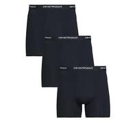 Emporio Armani Bodywear Core Logoband 3 Pack Boxer Shorts, Dark Blue, Size L, Men Dark Blue