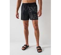 Logo Graphic Swim Shorts Black/White L
