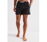 Emporio Armani Bodywear Side Logo Swim Shorts, Black, Size L, Men Black
