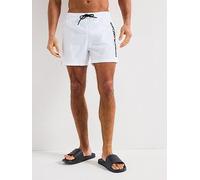 Emporio Armani Bodywear Side Logo Swim Shorts, White, Size Xl, Men White