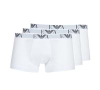 Emporio Armani Men's 3pack Trunk Boxer Shorts, White, S UK