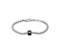 Emporio Armani Bracelet for Men Essential, Length: 190mm, Height: 11mm, Width: 10mm Silver Stainless Steel Bracelet, EGS2911040