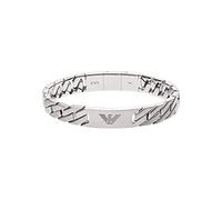 Emporio Armani Mens Heritage Stainless Steel Logo Link Bracelet EGS2435040