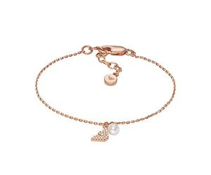Emporio Armani Bracelet for Women Core extensions , Length: 151MM+34MM, Width: 8.6MM, Height: 4MM Rose Gold Sterling Silver Bracelet, EG3575221