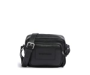 Emporio Armani Business Regenerated | leather Crossbody bag | black