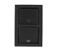 Emporio Armani Business Regenerated Wallet, male, black