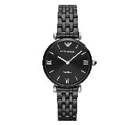 Emporio Armani Ceramica AR1487 Women's Watch - 32.0mm Black Dial Ceramic