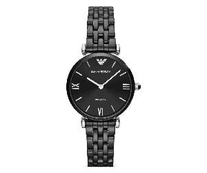 Emporio Armani Ceramica AR1487 Women's Watch - 32.0mm Black Dial Ceramic