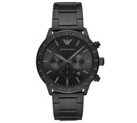 Emporio Armani Chronograph Black IP Bracelet Watch