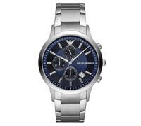 Emporio Armani Claudio AR11164 Men's Chronograph Watch - 43mm Navy Dial Steel Bracelet