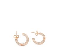 Emporio Armani crystal-embellished hoop earrings - Pink One Size