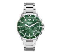 Emporio Armani Men's Watch Diver Chronograph 43mm Green AR11500