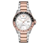 Emporio Armani Diver AR11591 Men's Watch - 42mm Silver Dial Stainless Steel