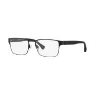 Emporio Armani EA1027 3001 Man Optical frames Metal Black Transparent Squared Normal