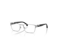 Emporio Armani EA1027 3045 Man Optical frames Metal Silver Transparent Squared Normal