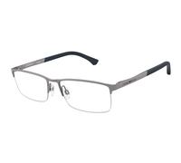 Emporio Armani EA1041 3009 Man Optical frames Metal Grey Transparent Squared Normal