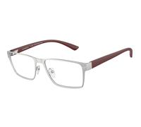 Emporio Armani EA1157 3045 Man Optical frames Metal Silver Transparent Squared Normal