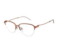 Emporio Armani EA1161 3381 Woman Optical frames Metal Brown Transparent Geometric Normal